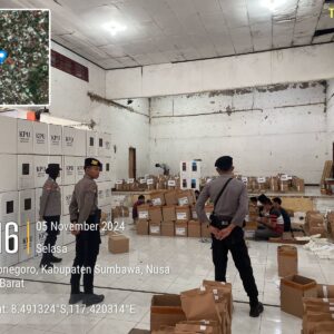 Polres Sumbawa Terus Tingkatkan Pengamanan Di Gudang KPU