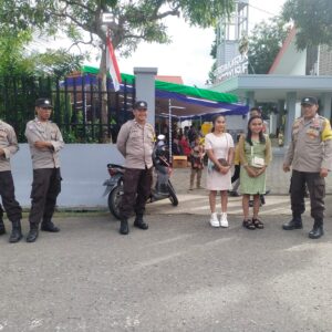 Minggu Kasih Polsek Rasanae Timur, Ibadah Umat Kristen Berjalan Lancar