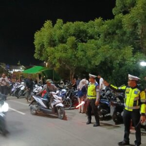 Pos Pam Amahami Laksanakan Pengaturan Arus Lalu Lintas Pasar Malam Ramadhan