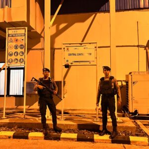 Unit Pamobvit Sat Samapta Polres Bima Kota Laksanakan Patroli dan Pengamanan di Objek Vital PLTMG Bonto