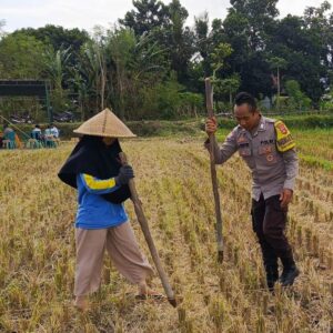 Sosialisasi Pupuk Subsidi Tanpa Biaya oleh Bhabinkamtibmas di Kuripan Utara