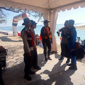 Sat Polairud Polres Lombok Utara Laksanakan Pengamanan dan Patroli di Gili Trawangan dalam Rangka FORNAS VIII 2025