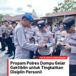 Propam Polres Dompu Gelar Gaktiblin, Tegakkan Disiplin dan Profesionalisme Personel